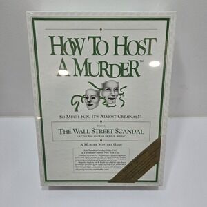Vintage How To Host A Murder "The Wall Street Scandal" Game 1991-Sealed Box, New